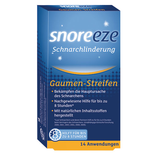 SNOREEZE Schnarchlinderung Gaumenstreifen