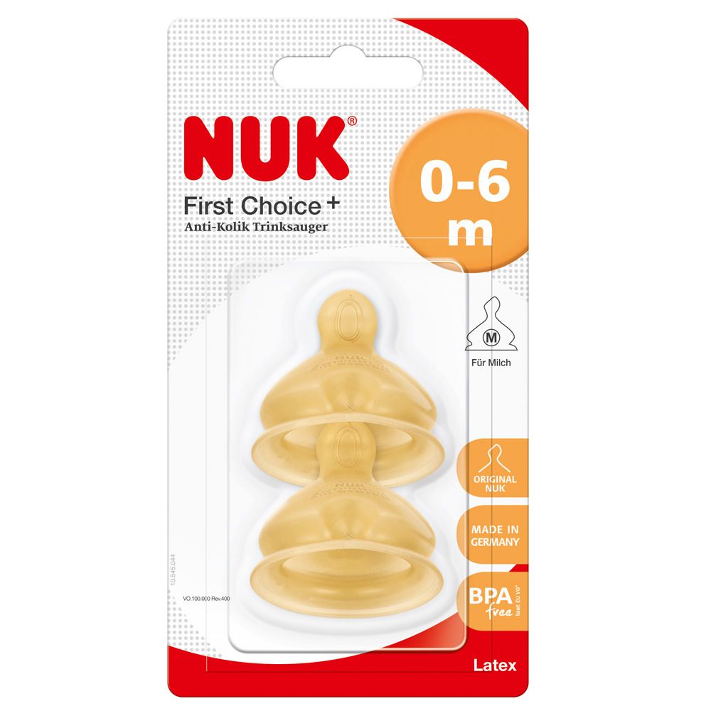 NUK First Choice+ Trinksauger Latex Gr.1 M