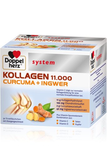 DOPPELHERZ Kollagen 11.000 Curcuma+Ingw.system TRA